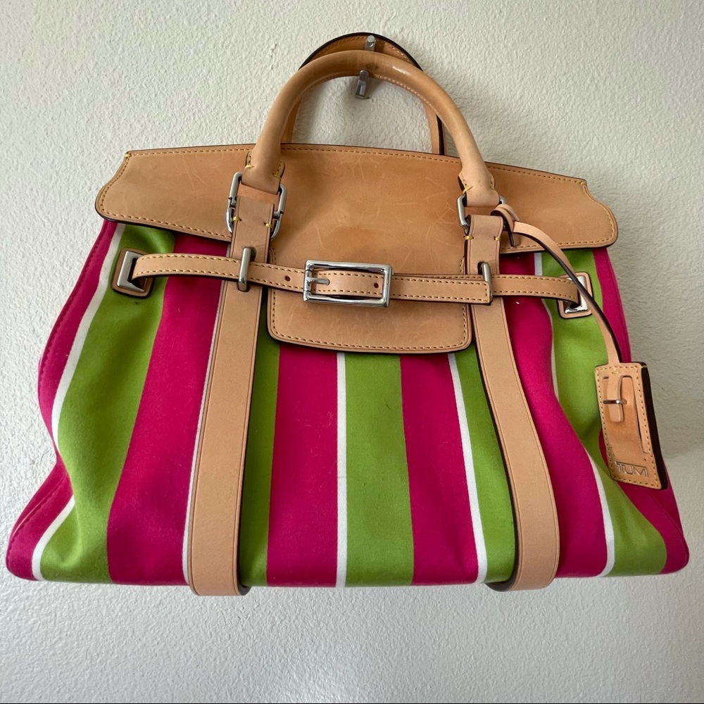 Tumi Picclic Fabric & Leather purse